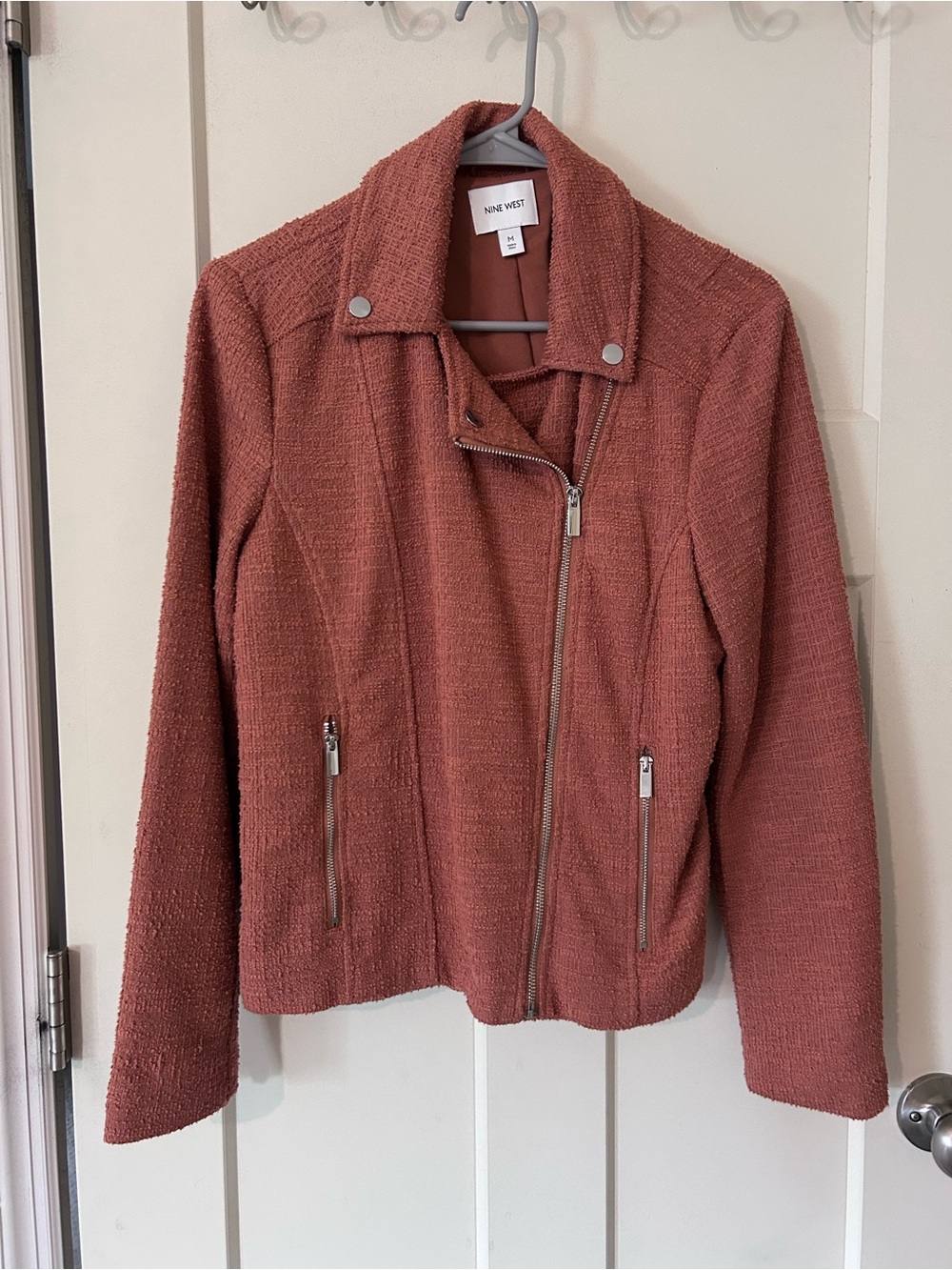 Nine West Rust-Colored Textured Blazer - Picture 3 of 5